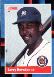 1988 Donruss Baseball Cards    353     Larry Herndon